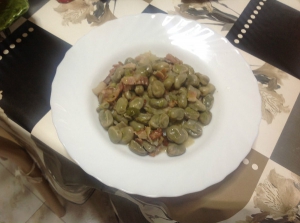 receta habas tiernas