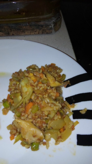 receta ARROZ INTEGRAL CON QUINOA Y VERDURAS