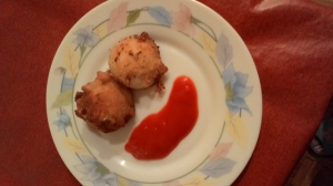 receta BUÑUELOS DE HUEVO DURO