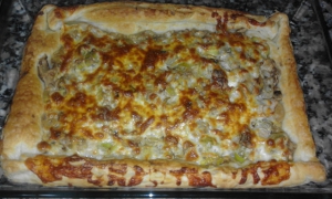 receta Tarta de puerros y nueces