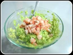 receta CÓCTEL DE AGUACATE CON GAMBAS