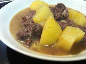 receta Patatas estofadas con carne