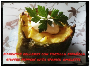 receta Pimientos rellenos con tortilla de patatas