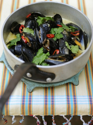receta Mejillones Thai de Jamie Oliver