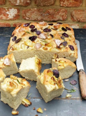 receta Focaccia de patata y romero de Jamie Oliver