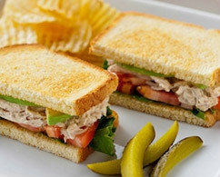 receta Sandwich club de pollo