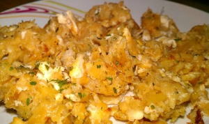 receta BACALAO REVUELTO CON PATATAS