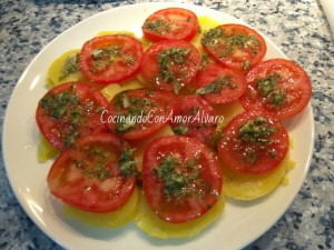 receta Ensalada de Patata y Tomate Natural